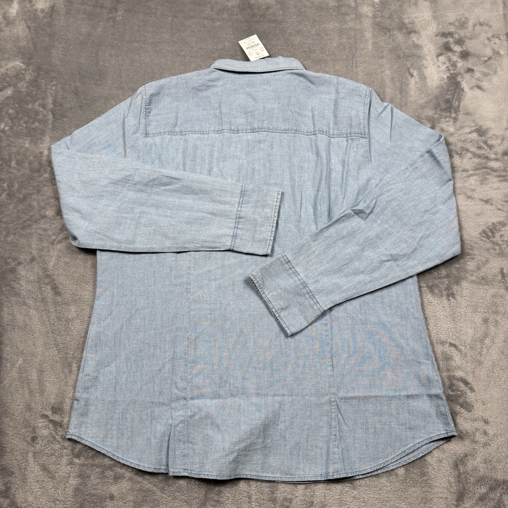 J.Crew Chambray Shirt in Signature Fit Lovers Lane Wash Long Sleeve XL NWT - Picture 7 of 7